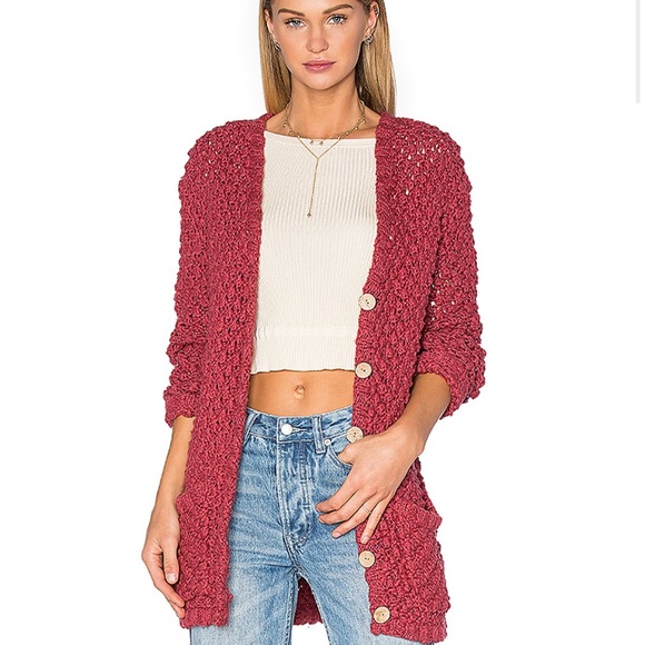 For Love And Lemons Sweaters - For Love & Lemons KNITZ Mulberry Cardigan